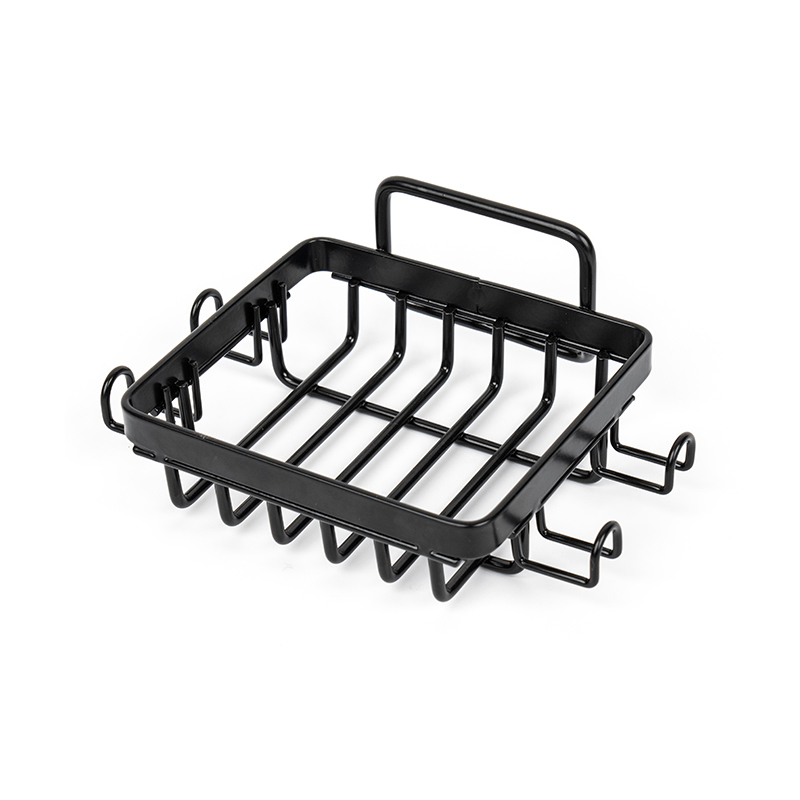 Czarny uchwyt na mydło ze stali nierdzewnej do prysznica