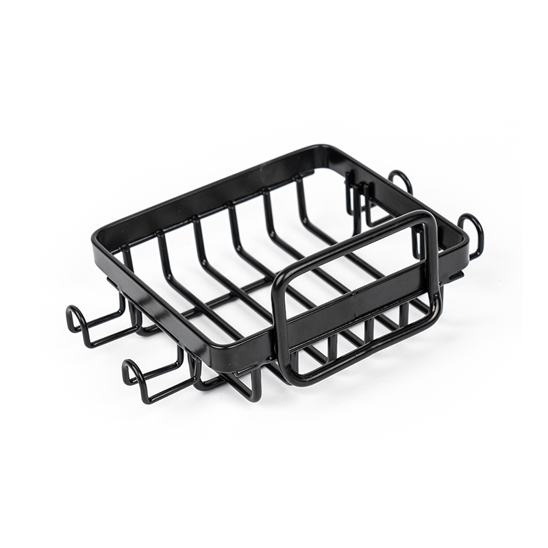 Czarny uchwyt na mydło ze stali nierdzewnej do prysznica