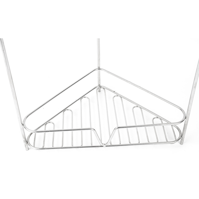 3-poziomowa narożna półka z organizerem łazienkowym