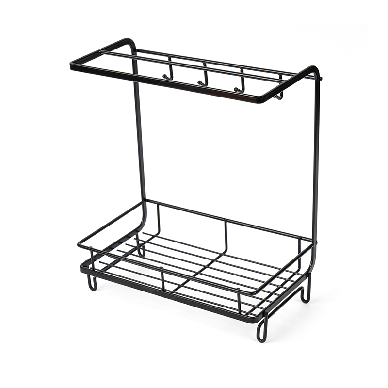 Pojemnik na zlew kuchenny z uchwytem na gąbkę i ściereczkę