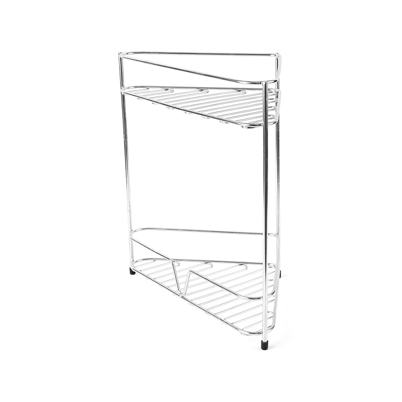 Narożna półka z organizerem na ladę łazienkową