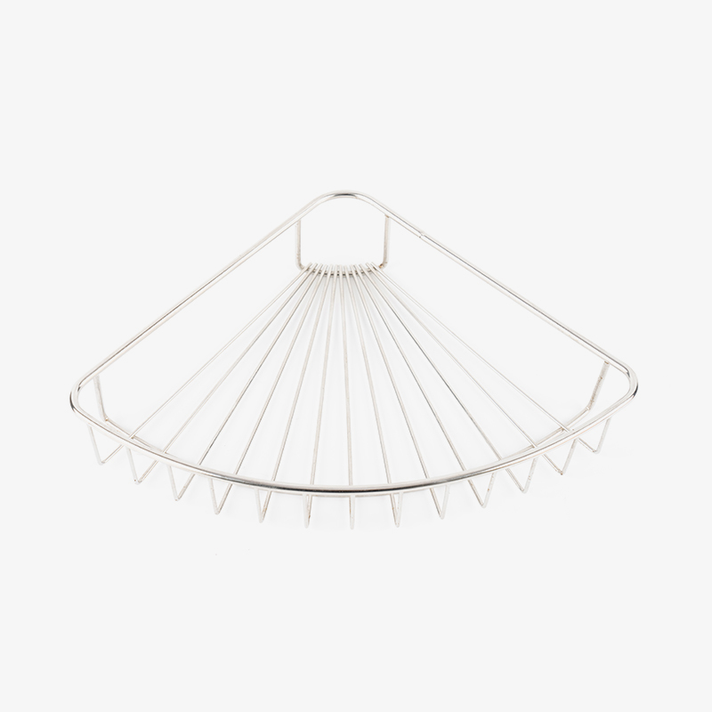 Koszyk prysznicowy ze stali nierdzewnej do montażu na ścianie z haczykiem