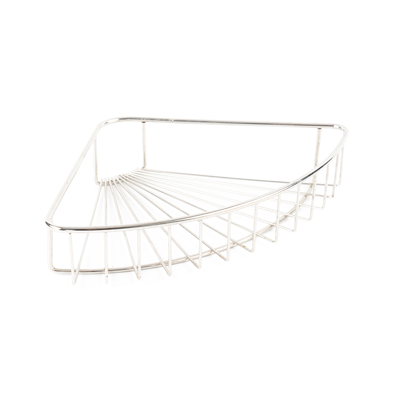 Koszyk prysznicowy ze stali nierdzewnej do montażu na ścianie z haczykiem