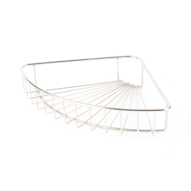 Koszyk prysznicowy ze stali nierdzewnej do montażu na ścianie z haczykiem